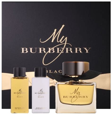 my Burberry black gift set